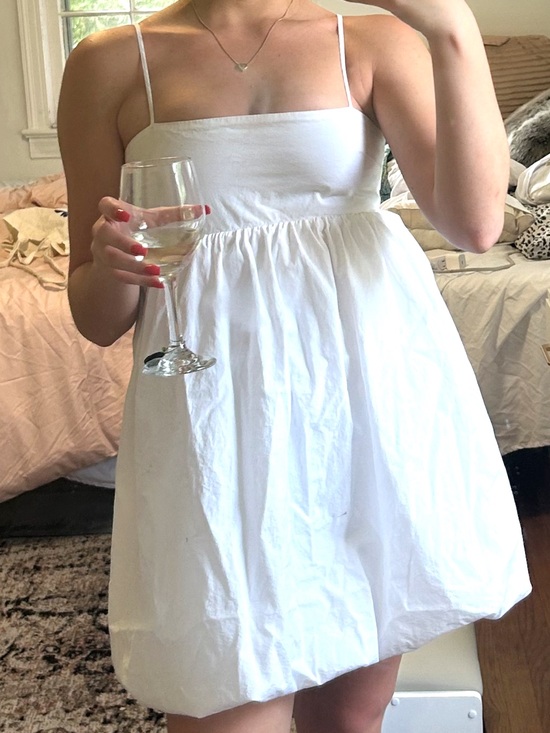 Aritzia Dresses & Skirts - ARITZIA White Spaghetti Strap Babydoll Dress